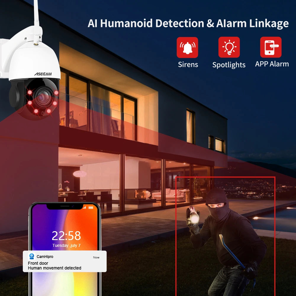 Outdoor Human/Vehicle Audio Speed Dome Surveillance